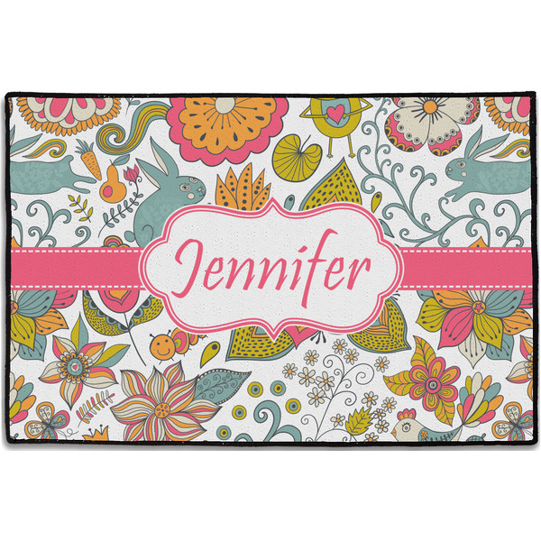 Custom Wild Garden Door Mat - 36"x24" (Personalized)