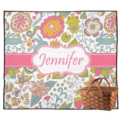 Wild Garden Outdoor Picnic Blanket (Personalized)