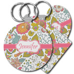 Wild Garden Plastic Keychain (Personalized)