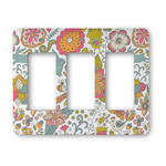 Wild Garden Rocker Style Light Switch Cover - Three Switch