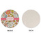 Wild Garden Round Linen Placemats - APPROVAL (single sided)