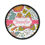 Wild Garden Iron On Round Patch w/ Name or Text