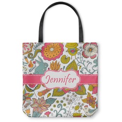 Wild Garden Canvas Tote Bag - Large - 18"x18" (Personalized)