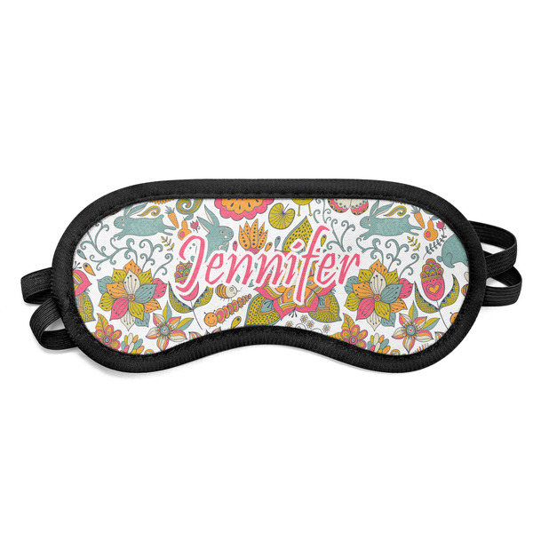 Custom Wild Garden Sleeping Eye Mask - Small (Personalized)