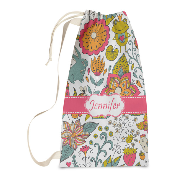 Custom Wild Garden Laundry Bags - Small (Personalized)