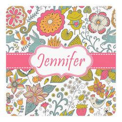 Wild Garden Square Decal - XLarge (Personalized)