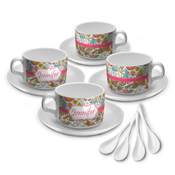 Wild Garden Tea Cup - Set of 4 (Personalized)