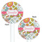 Wild Garden White Plastic 5.5" Stir Stick - Double Sided - Round - Front & Back