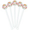 Wild Garden White Plastic 5.5" Stir Stick - Fan View