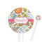 Wild Garden White Plastic 5.5" Stir Stick - Round - Closeup