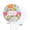 Wild Garden White Plastic 5.5" Stir Stick - Single Sided - Round - Front & Back