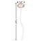 Wild Garden White Plastic 7" Stir Stick - Oval - Dimensions