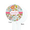 Wild Garden White Plastic 7" Stir Stick - Single Sided - Round - Front & Back