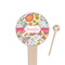 Wild Garden Wooden 4" Food Pick - Round - Closeup