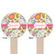 Wild Garden Wooden 6" Food Pick - Round - Double Sided - Front & Back