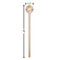 Wild Garden Wooden 6" Stir Stick - Round - Dimensions