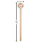 Wild Garden Wooden 7.5" Stir Stick - Round - Dimensions