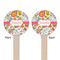 Wild Garden Wooden 7.5" Stir Stick - Round - Double Sided - Front & Back