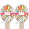 Wild Garden Wooden Food Pick - Oval - Double Sided - Front & Back