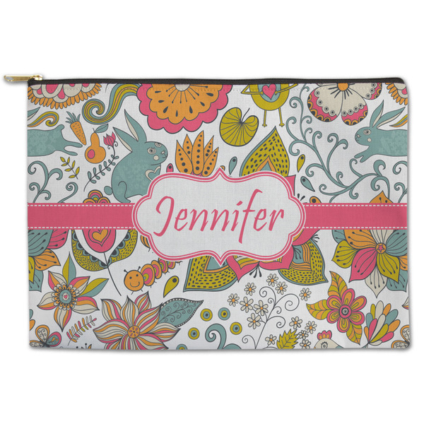 Custom Wild Garden Zipper Pouch (Personalized)