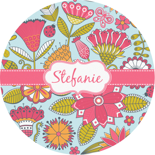 Custom Wild Flowers Multipurpose Round Labels - 1" (Personalized)