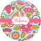 Wild Flowers 1" Multipurpose Round Labels - Single Sticker