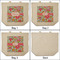 Wild Flowers 3 Reusable Cotton Grocery Bags - Front & Back View