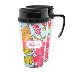 Wild Flowers Acrylic Travel Mug (Personalized)