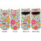 Wild Flowers Adult Ankle Socks - Double Pair - Front and Back - Apvl