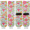 Wild Flowers Adult Crew Socks - Double Pair - Front and Back - Apvl