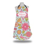 Wild Flowers Apron w/ Name or Text