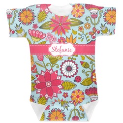 Wild Flowers Baby Bodysuit 12-18 (Personalized)