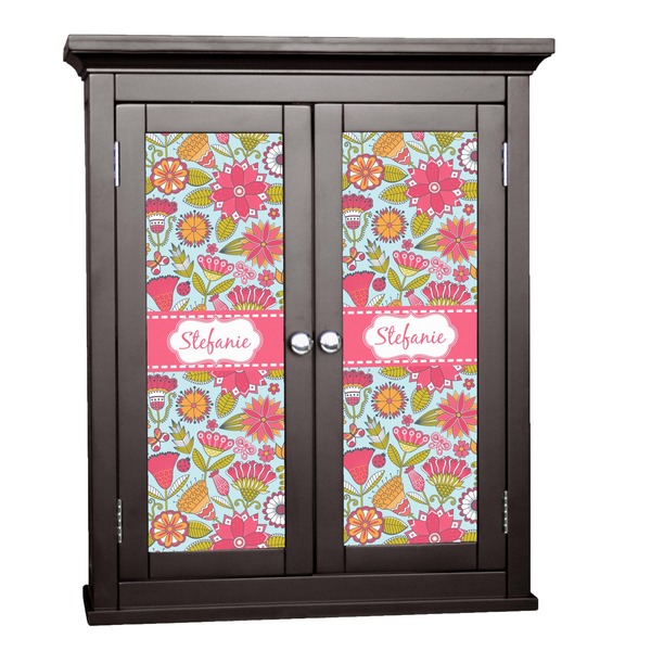 Custom Wild Flowers Cabinet Decal - Medium (Personalized)