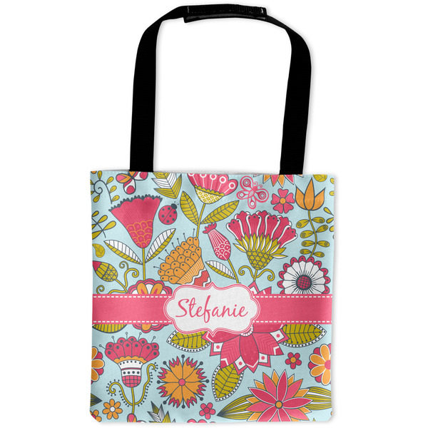 Custom Wild Flowers Auto Back Seat Organizer Bag (Personalized)