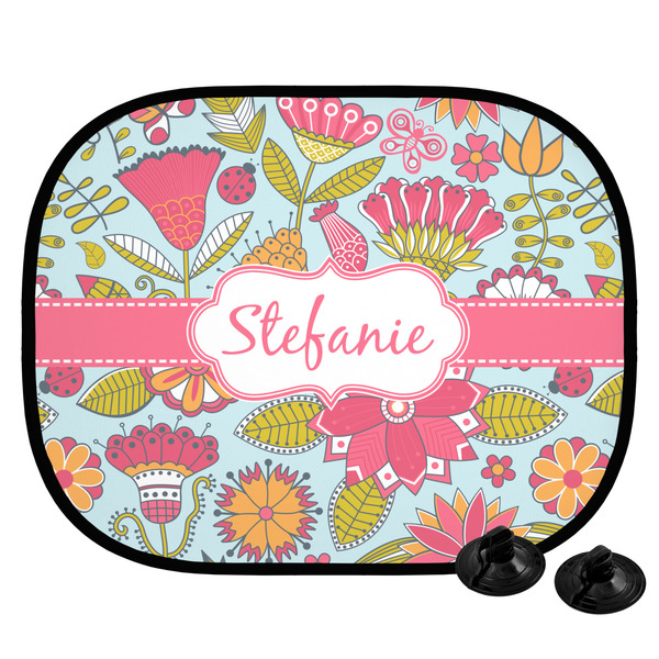 Custom Wild Flowers Car Side Window Sun Shade (Personalized)