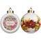 Wild Flowers Ceramic Christmas Ornament - Poinsettias (APPROVAL)