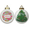 Wild Flowers Ceramic Christmas Ornament - X-Mas Tree (APPROVAL)