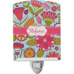 Wild Flowers Ceramic Night Light (Personalized)