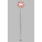 Wild Flowers Clear Plastic 7" Stir Stick - Round - Single Stick