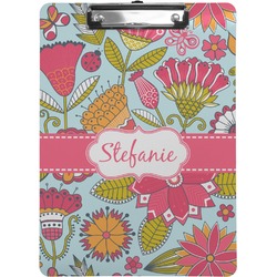 Wild Flowers Clipboard (Letter Size) (Personalized)