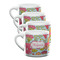 Wild Flowers Double Shot Espresso Mugs - Set of 4 Front