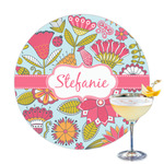 Wild Flowers Printed Drink Topper - 3.25" (Personalized)