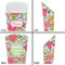 Wild Flowers French Fry Favor Box - Front & Back View