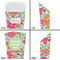 Wild Flowers French Fry Favor Box - Front & Back View