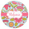 Wild Flowers Icing Circle - Small - Single