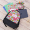 Wild Flowers Large Backpack - Black - With Stuff