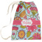 Wild Flowers Large Laundry Bag - Front View