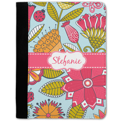 Wild Flowers Notebook Padfolio w/ Name or Text