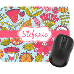 Wild Flowers Rectangular Mouse Pad (Personalized)