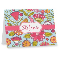 Wild Flowers Note cards (Personalized)